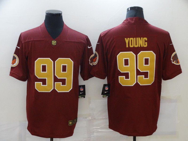 Men Washington Redskins #99 Young red Nike Limited Vapor Untouchable NFL Jerseys